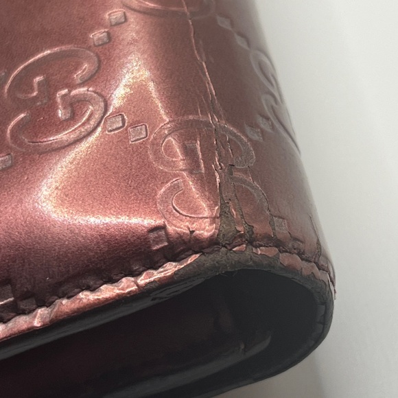 Gucci Guccissima Metallic Leather Long Wallet - Picture 10 of 11